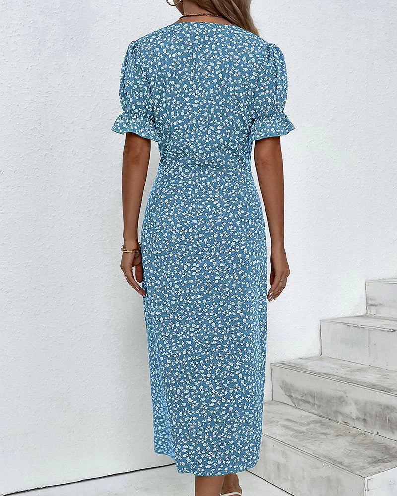 Mieva | Graceful Side-Button Dress