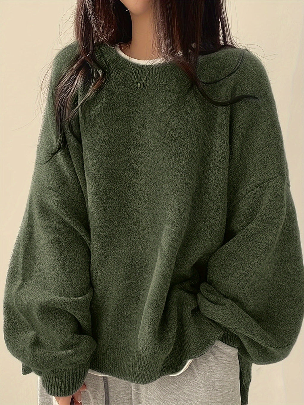 Aemie | Oversized Crewneck Sweater