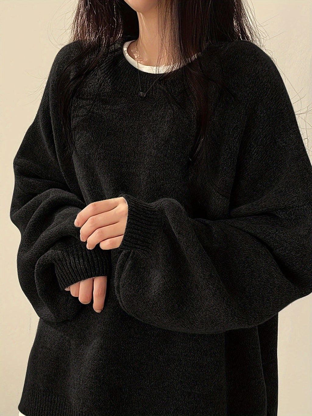 Aemie | Oversized Crewneck Sweater