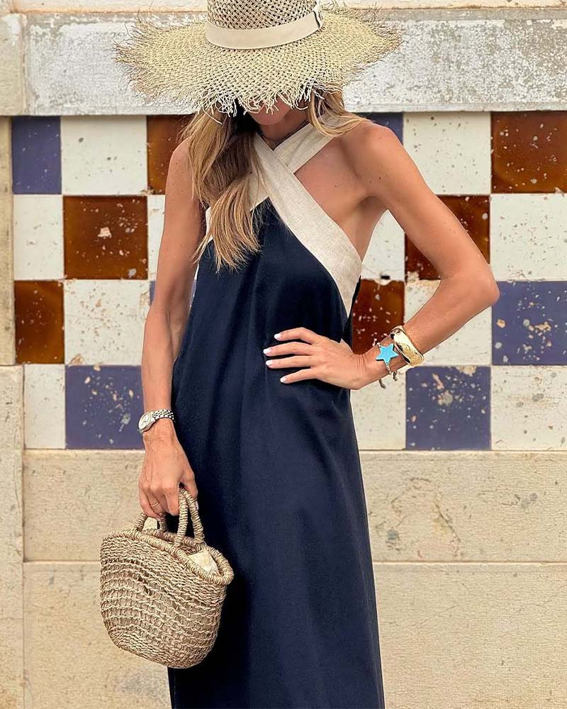 Claudinia | Halter Neck Summer Dress