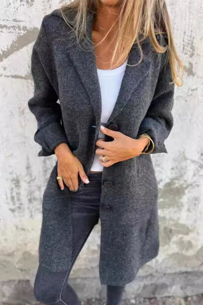Naomi | Chic Buttoned Long Coat