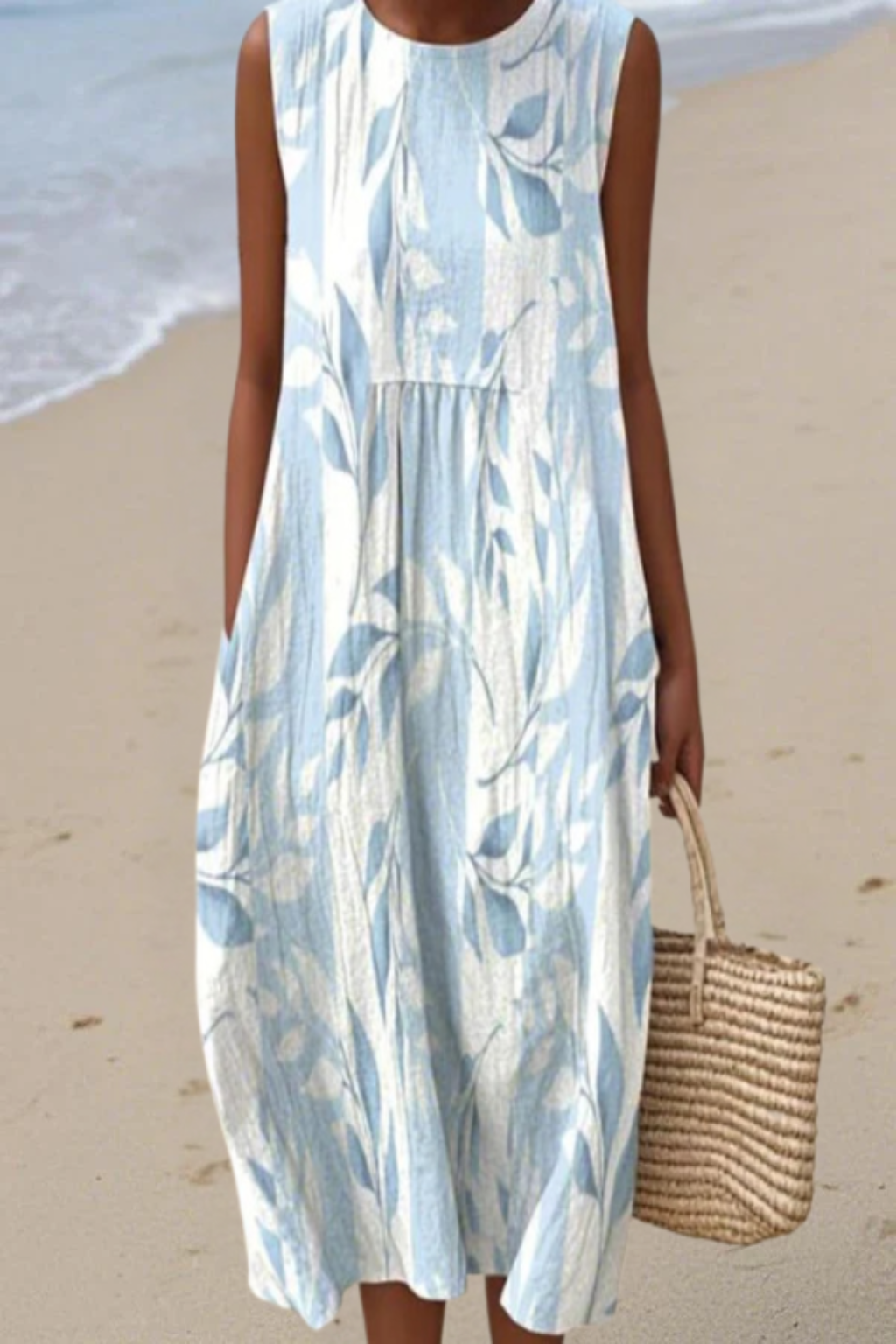 Janel | Flowy Leaf Dress