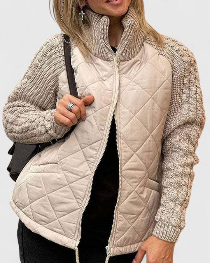 Nerisse | High-Neck Quilted Jacket