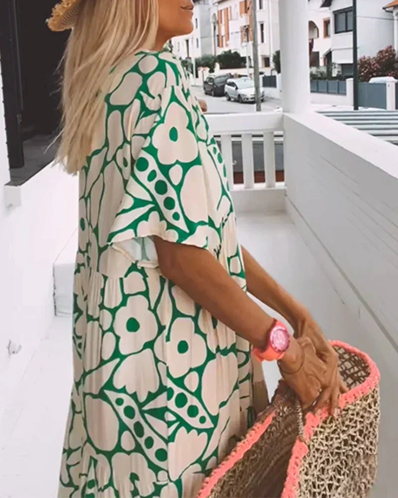 Delia | Modern Floral Dress