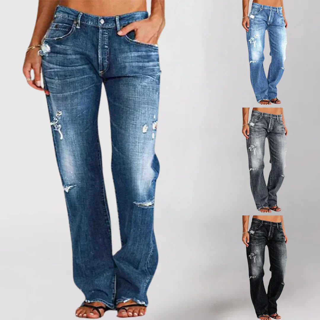 Adella | Sleek Low-Waist Jeans