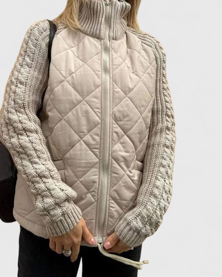Nerisse | High-Neck Quilted Jacket