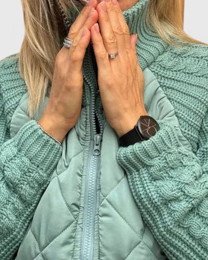 Nerisse | High-Neck Quilted Jacket