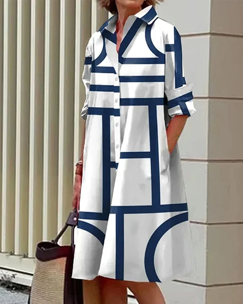 Coleen | Chic Linear Dress