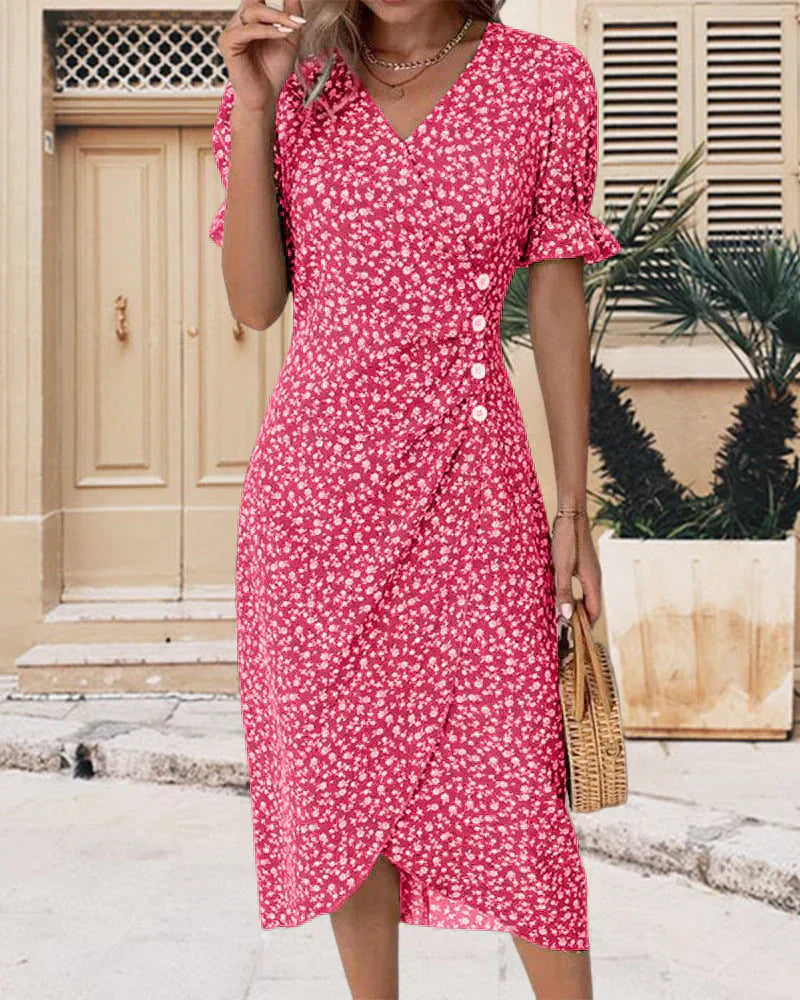 Mieva | Graceful Side-Button Dress