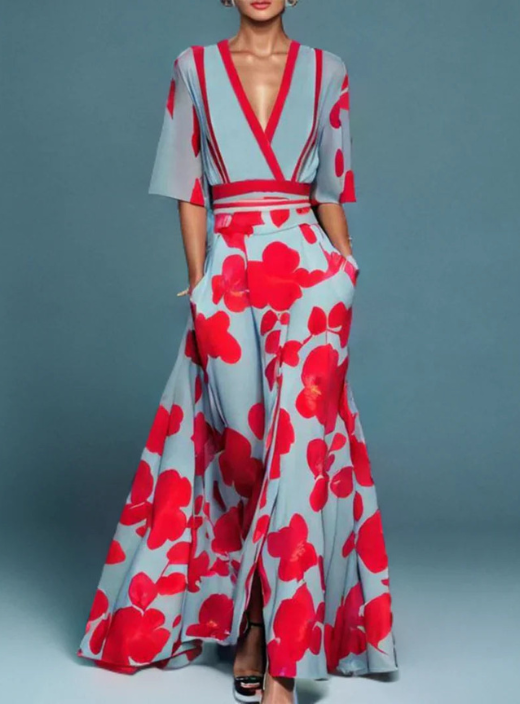 Rosalind | Flowing Floral Maxi Dress