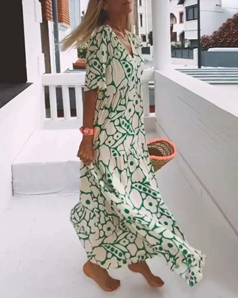 Delia | Modern Floral Dress