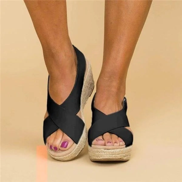 Annika | Orthopedic Open-toe Wedges