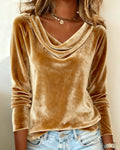 Mary | Chic Amber Drape Blouse