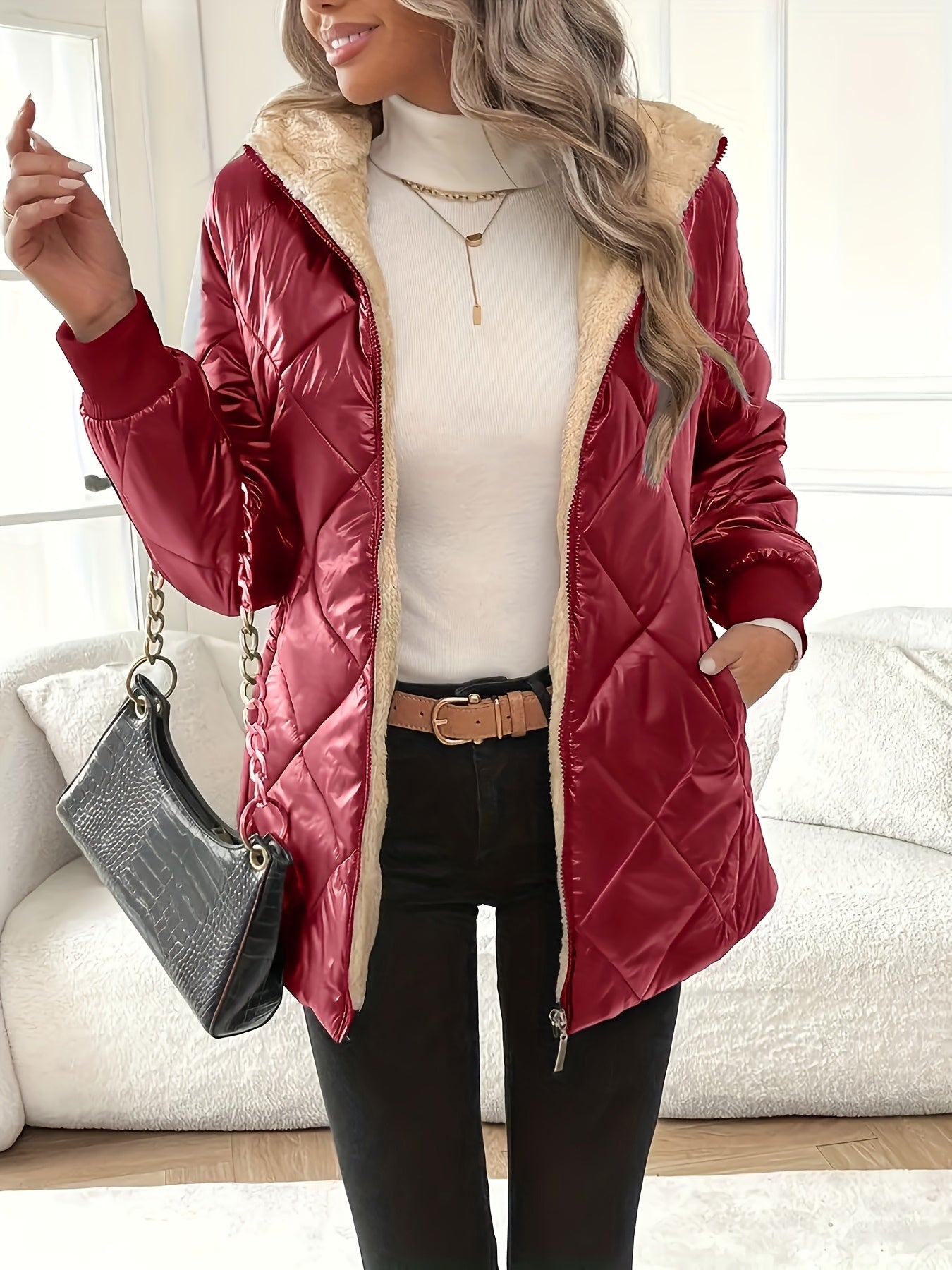 Isalyn | Diamond Quilted Jacket