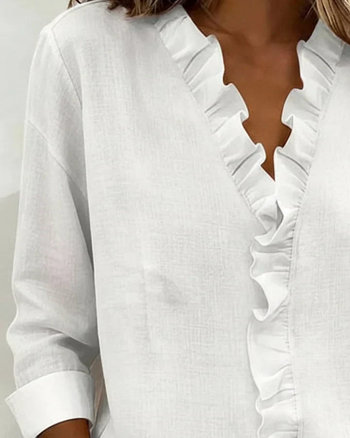 Beatrice | Refined V-Neck Blouse