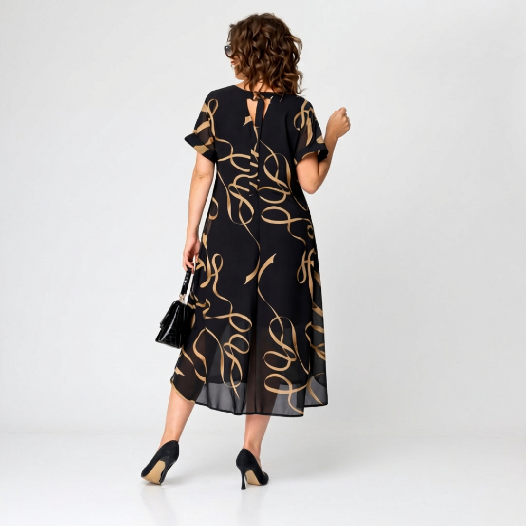 Elena | Timeless Elegant Swirl Dress