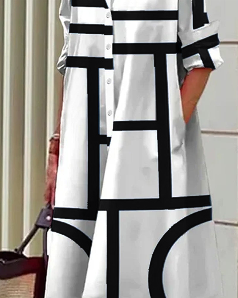 Coleen | Chic Linear Dress