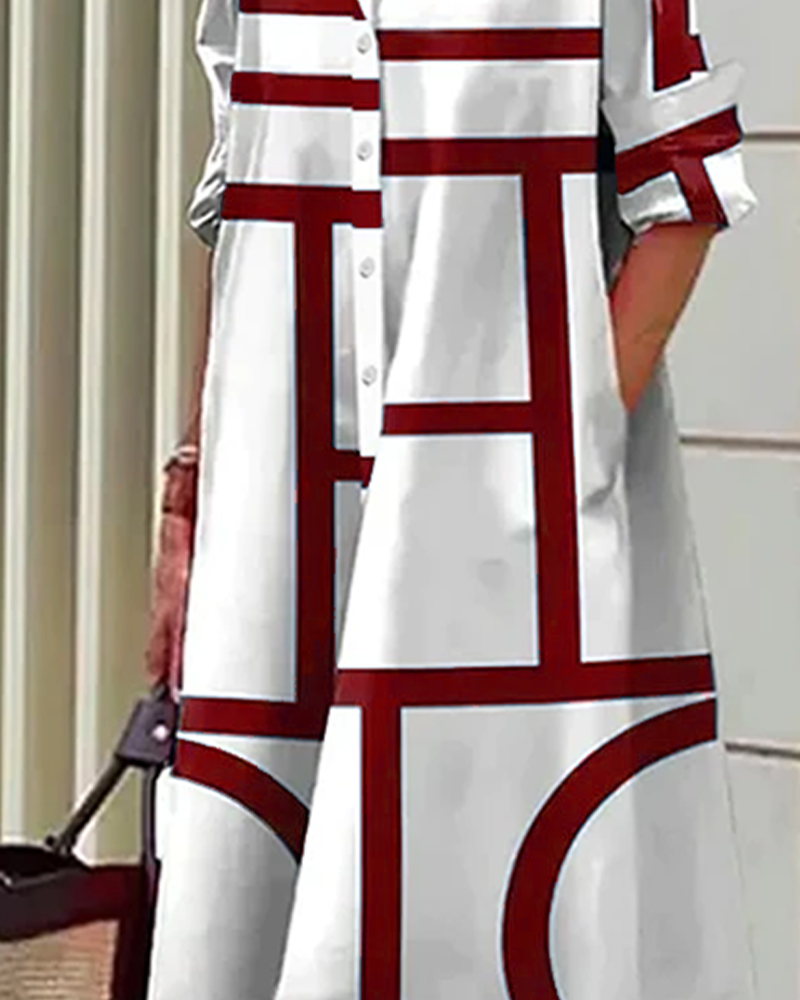 Coleen | Chic Linear Dress