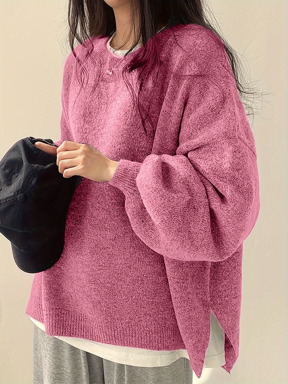 Aemie | Oversized Crewneck Sweater
