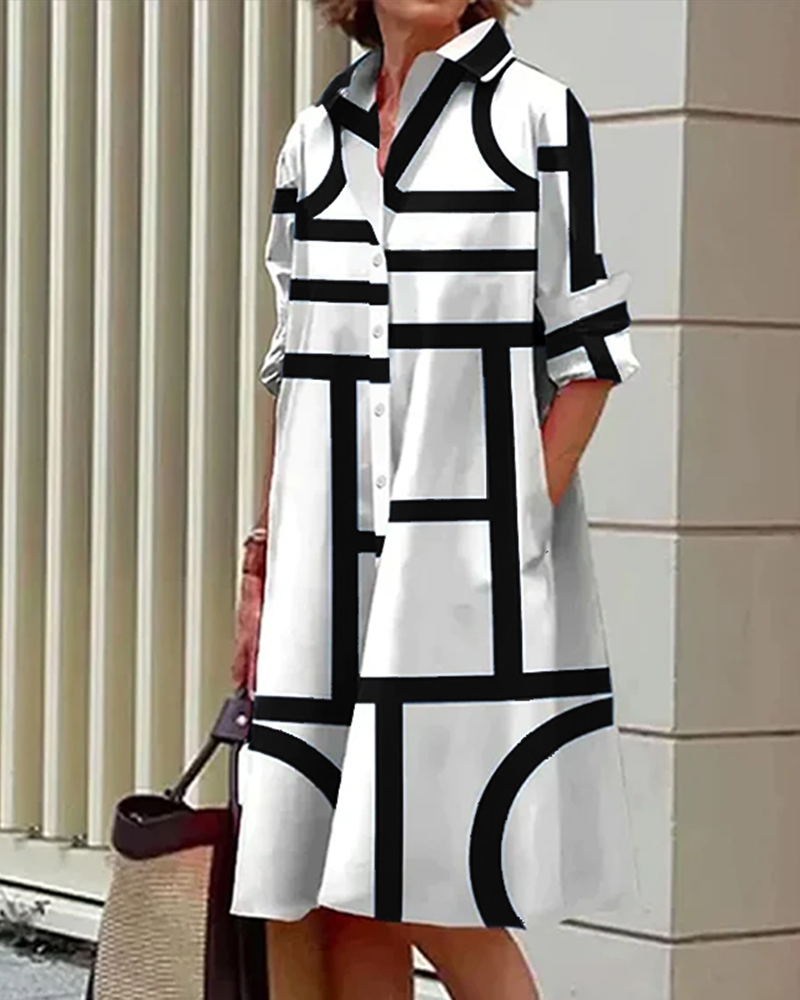 Coleen | Chic Linear Dress
