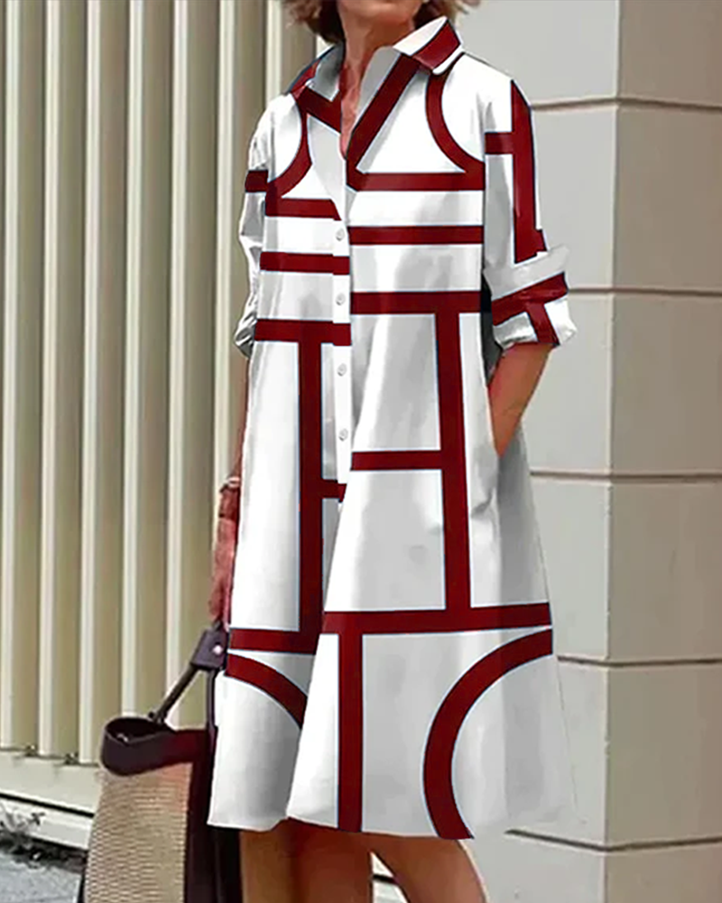 Coleen | Chic Linear Dress