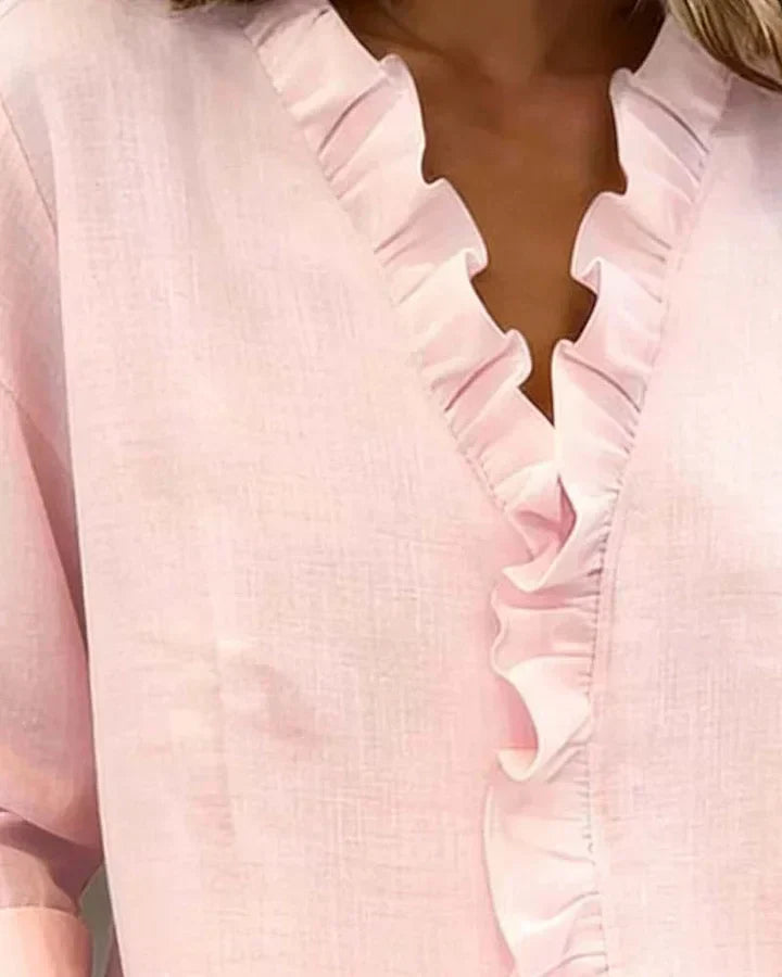 Beatrice | Refined V-Neck Blouse