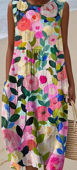 Nathalia | Artistic Floral Dress