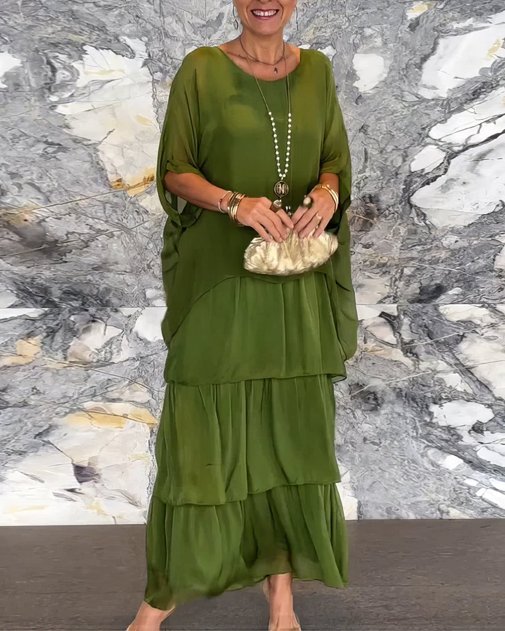 Vittoria | Divine Ruffled Maxi Dress