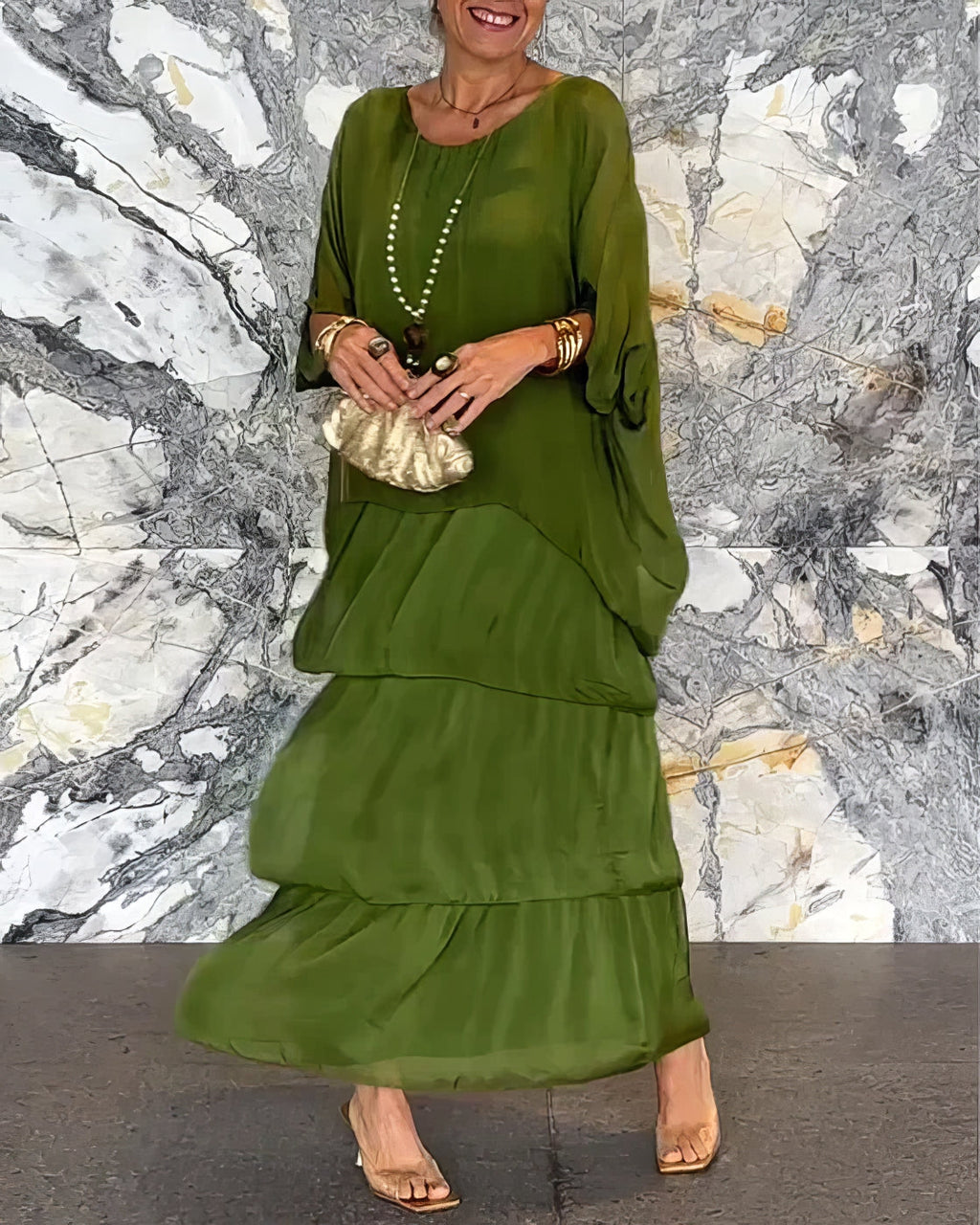 Vittoria | Divine Ruffled Maxi Dress