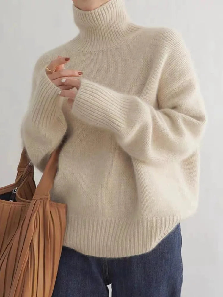 Elizabeth | Trendy High Collar Sweater