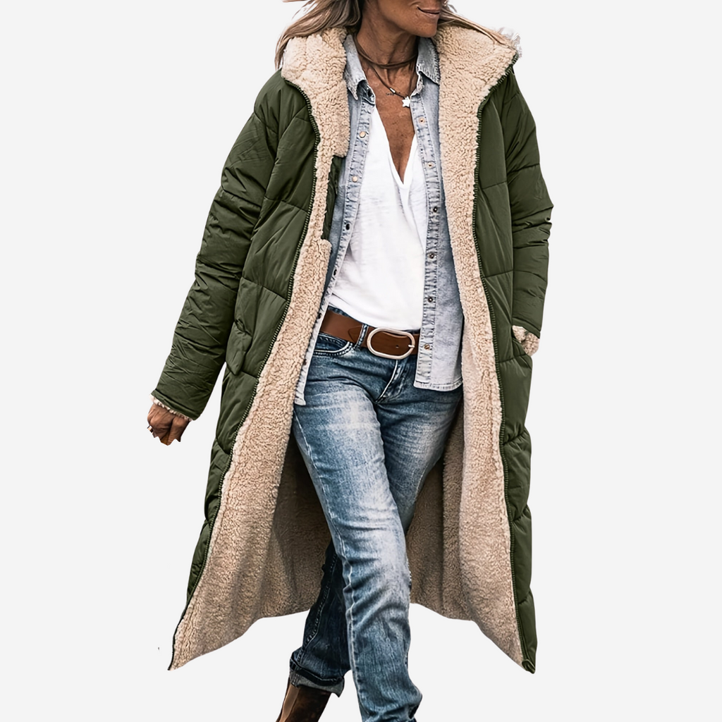 Ellena | Sleek Longline Winter Jacket