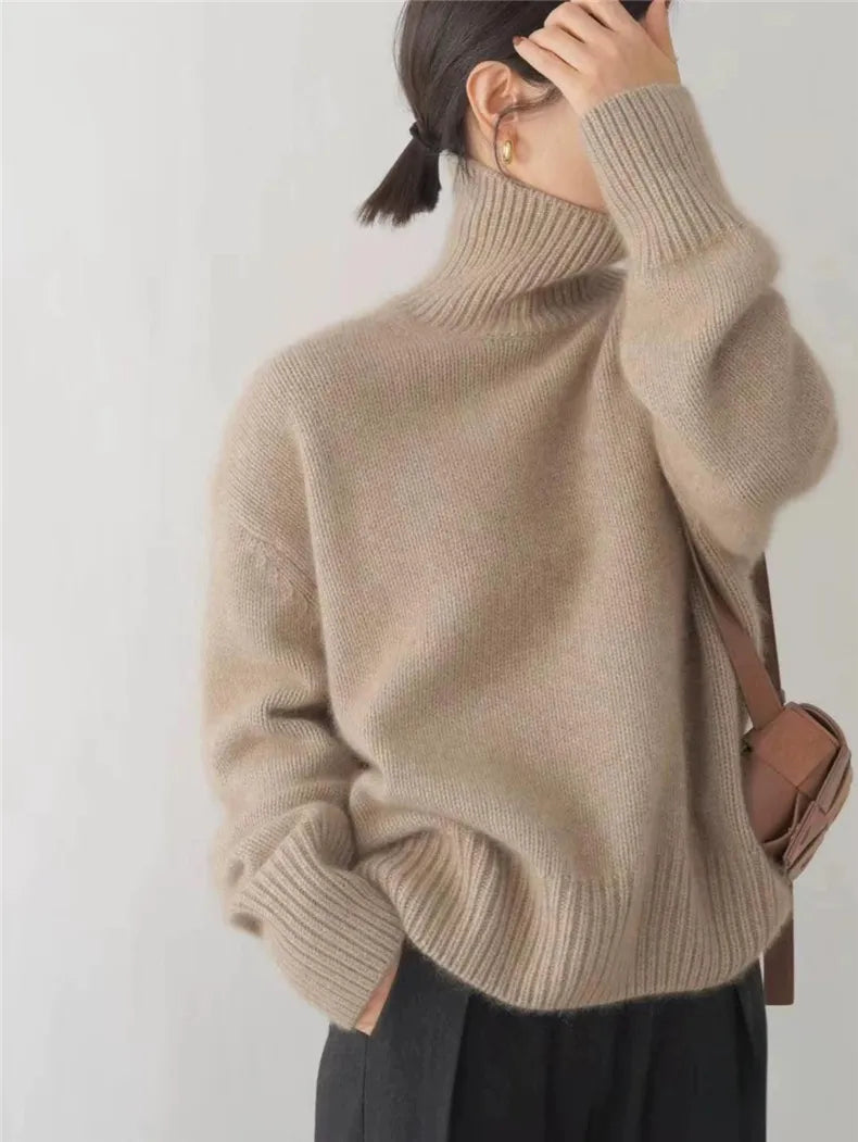 Elizabeth | Trendy High Collar Sweater