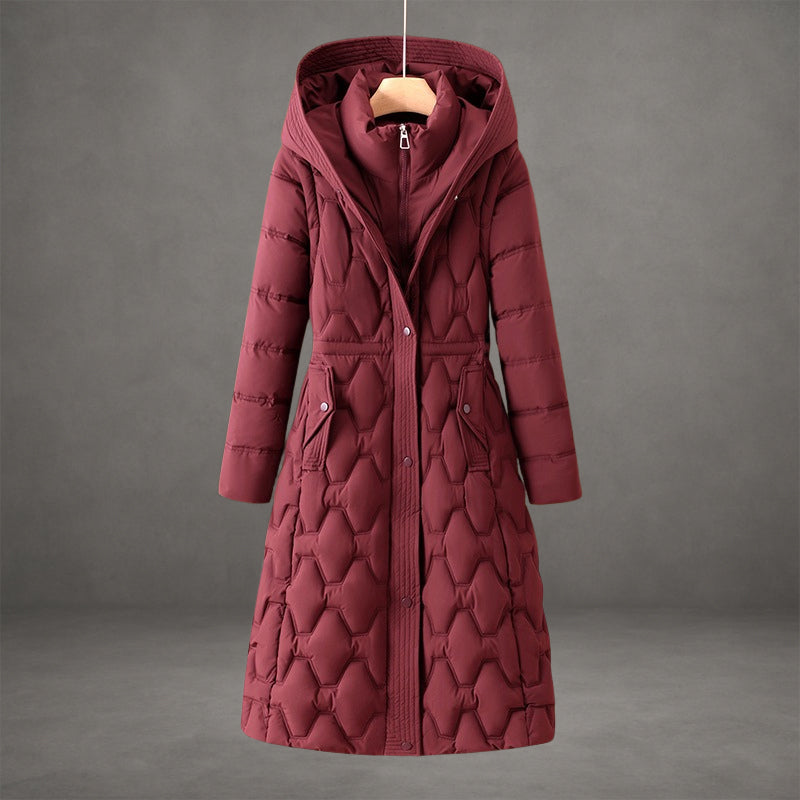 Mollie | Elegant Longline Hooded Coat