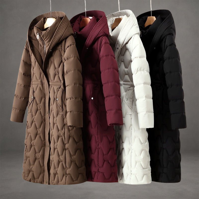 Mollie | Elegant Longline Hooded Coat