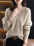 Maurine | Minimalist V-Neck Sweater