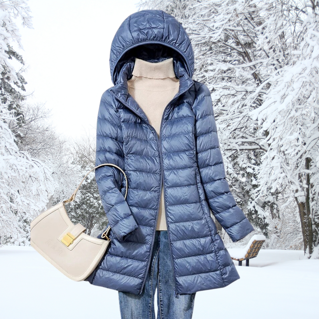 Mirah | Weather Resistant Long Quilted Jacket