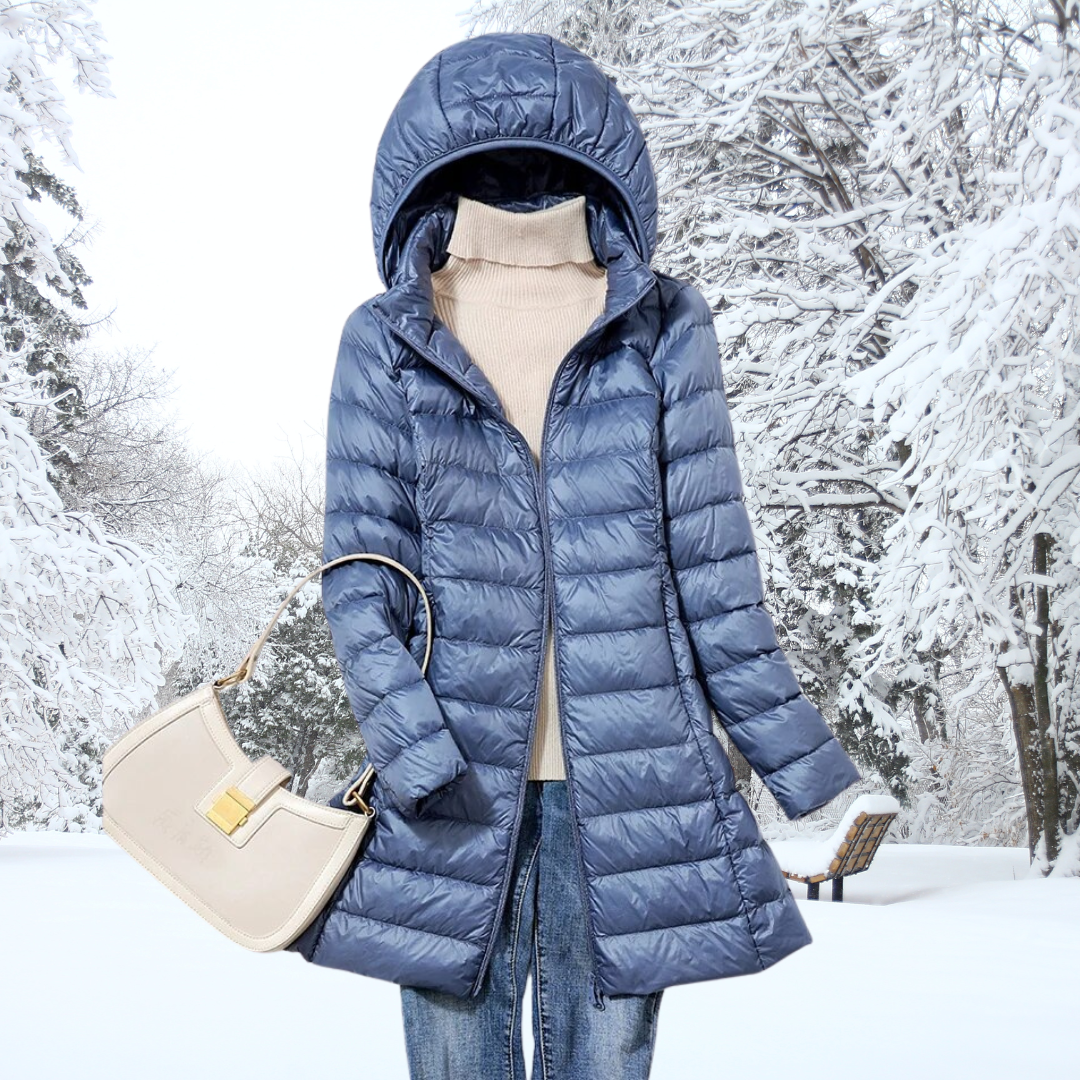 Mirah | Weather Resistant Long Quilted Jacket