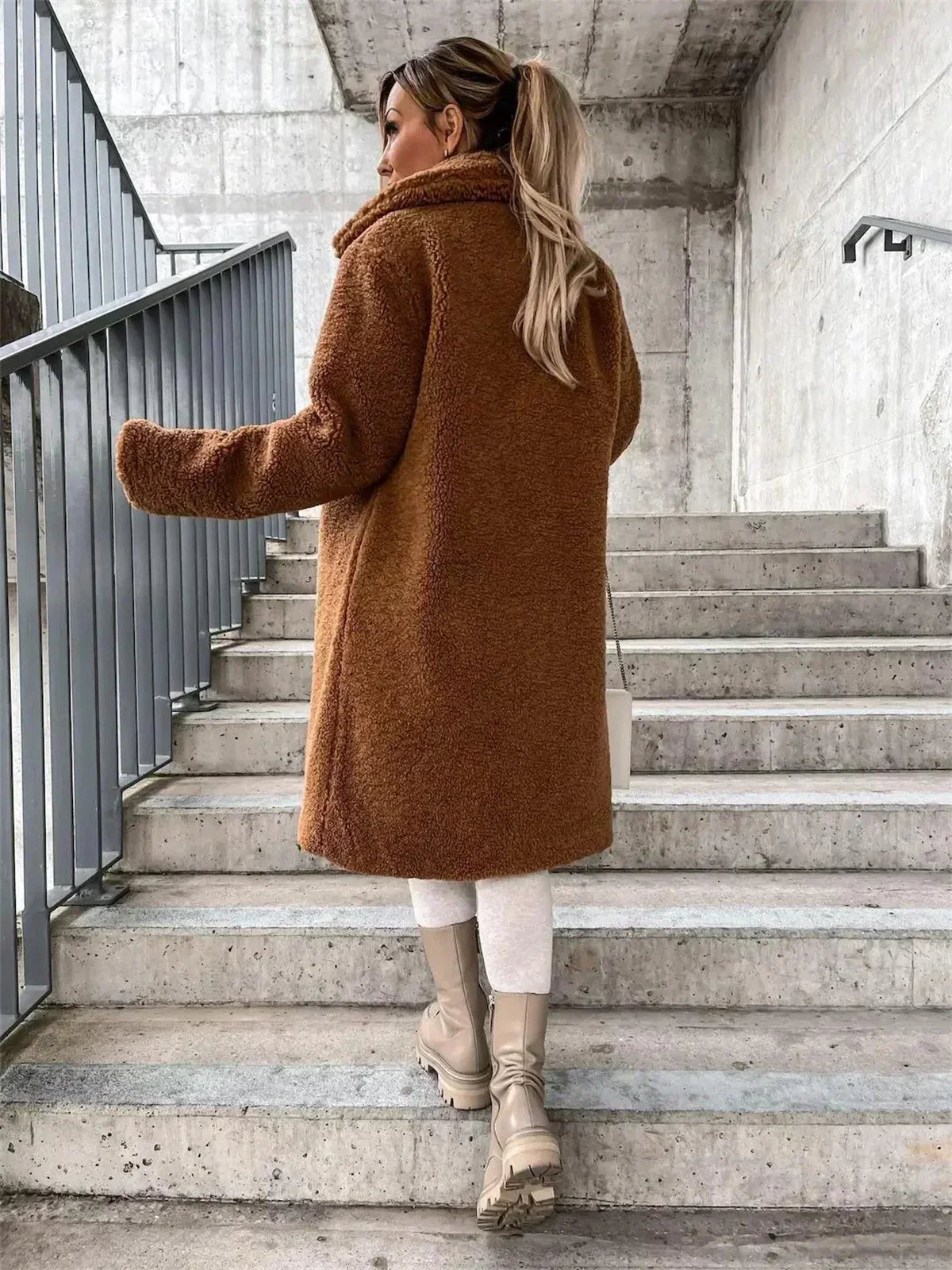 Marielle | Warm Teddy Long Jacket