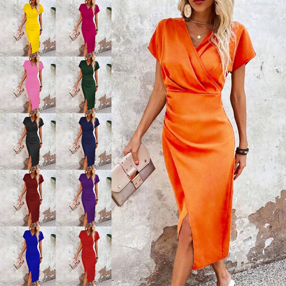 Mychelle | Stylish V-Neck Dress