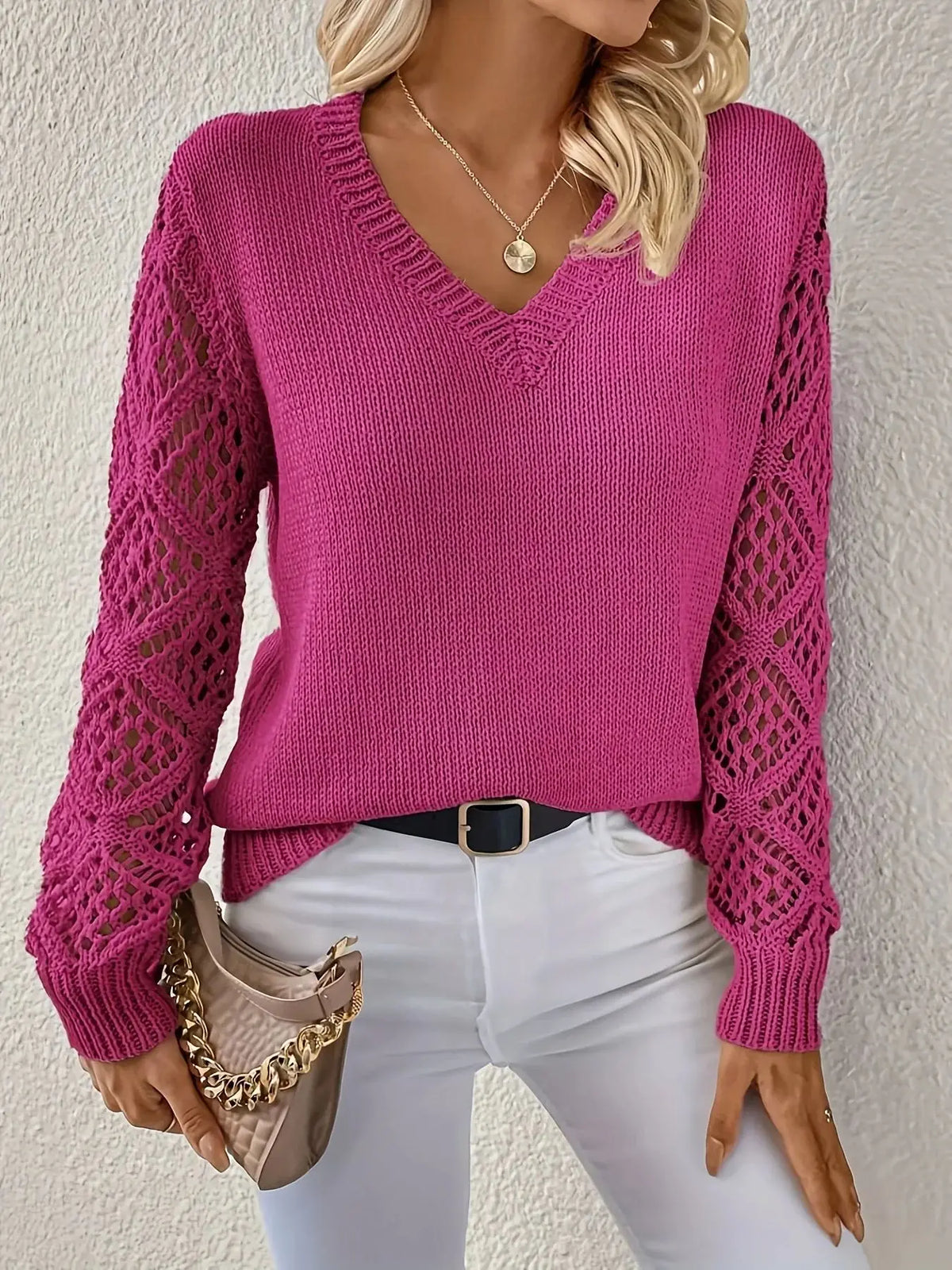 Bria | Stylish V-Neck Sweater
