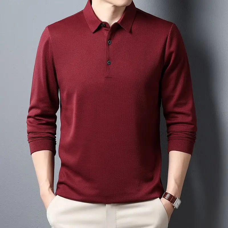 Sean | Casual Waffle Polo Shirt
