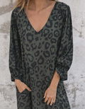 Sienna | Leopard V-Neck Dress