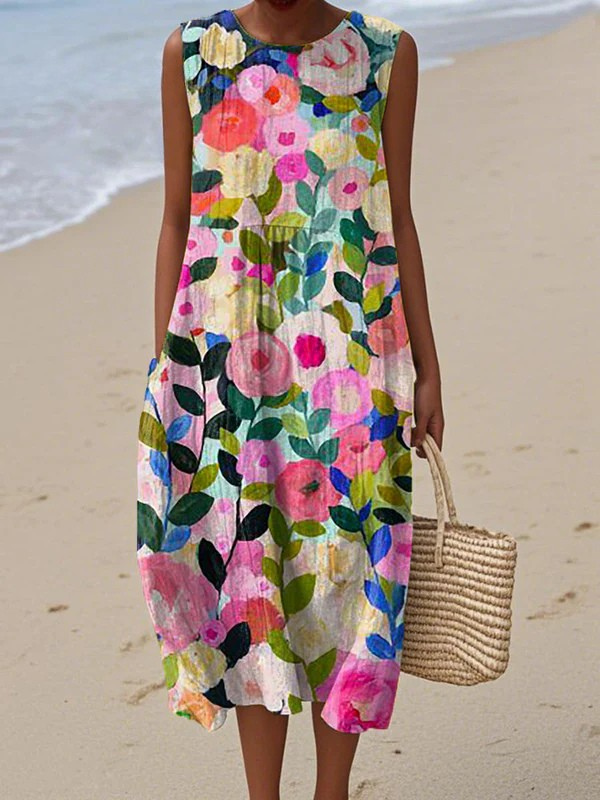 Nathalia | Artistic Floral Dress