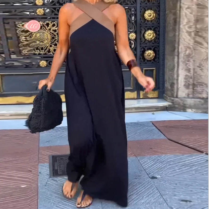 Claudinia | Halter Neck Summer Dress