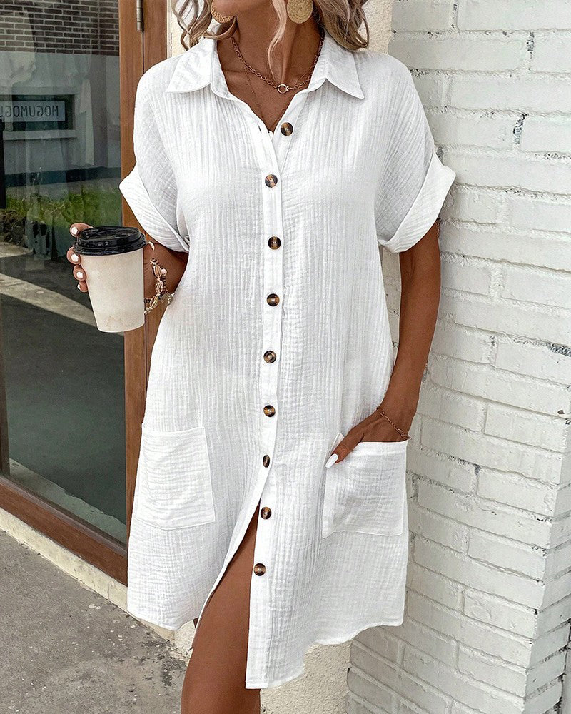 Cielou | Breezy Pocket Shirt Dress