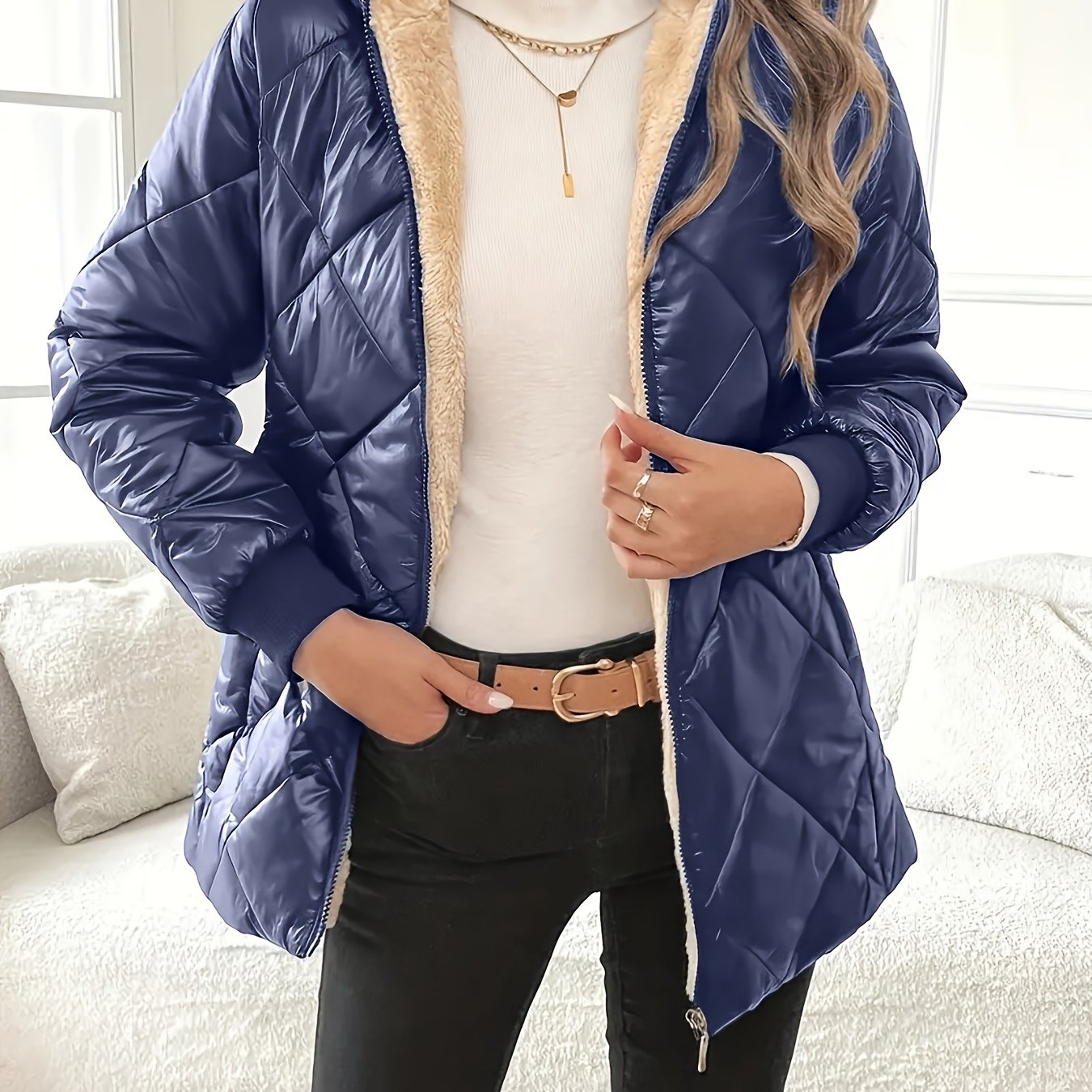 Isalyn | Diamond Quilted Jacket