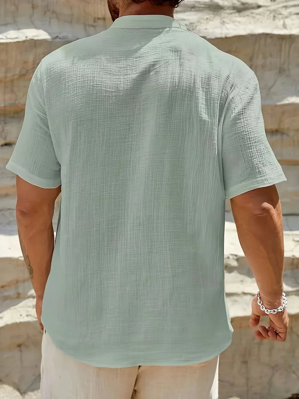Scott | Cozy Stand-Collar Summer Shirt