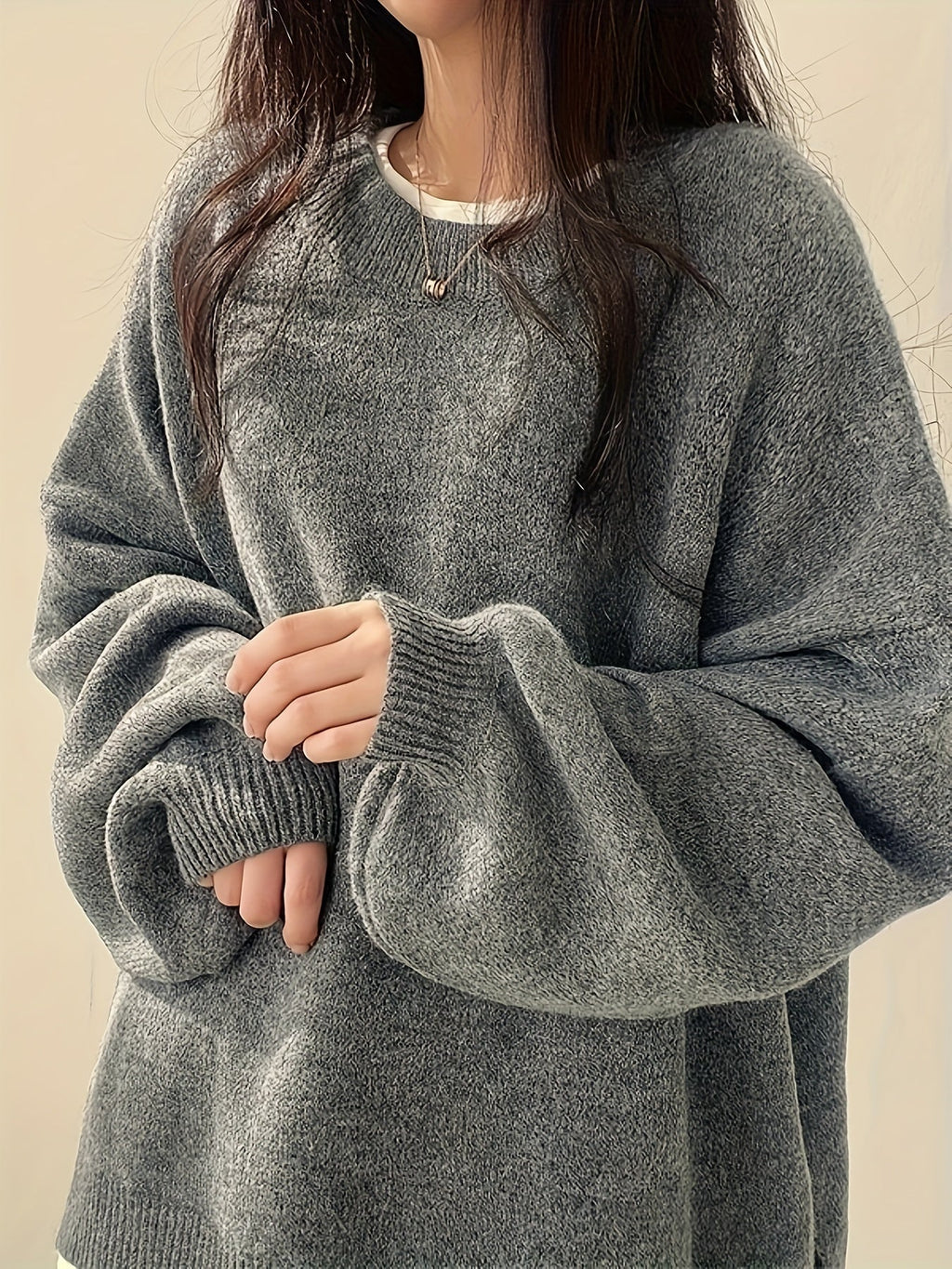Aemie | Oversized Crewneck Sweater