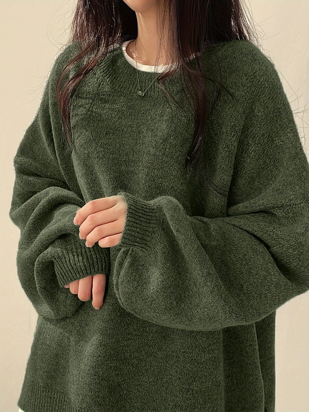 Aemie | Oversized Crewneck Sweater