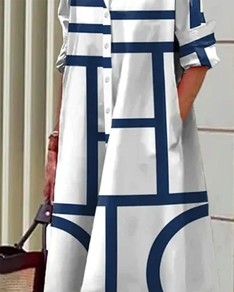Coleen | Chic Linear Dress
